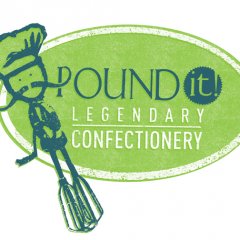 Pound It! Legendary Confectionery Logo Design